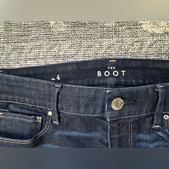 White House Black Market “the Boot” dark wash mid rise jeans - Picture 3 of 7